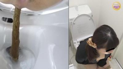 社内隠撮 OL大便記録⑥ 新入社員入り 給湯室横トイレで気まずい排泄